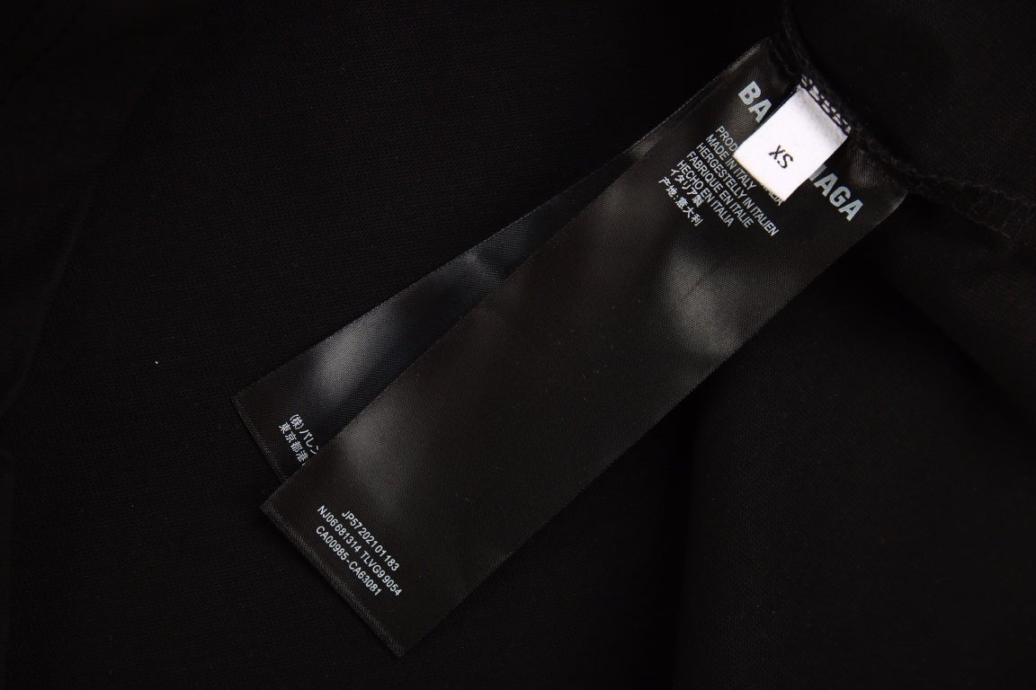 T-SHIRT BALENCIAGA LOGO GRAFFITI NOIR