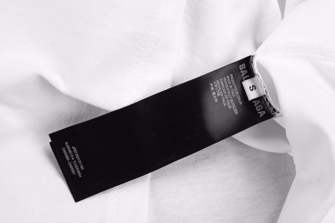 T-SHIRT BLANC BALENCIAGA À LOGO GRAFFITI