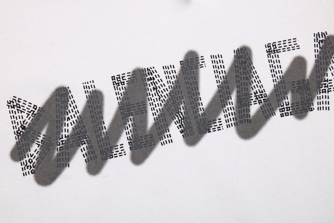 T-SHIRT BLANC BALENCIAGA À LOGO GRAFFITI