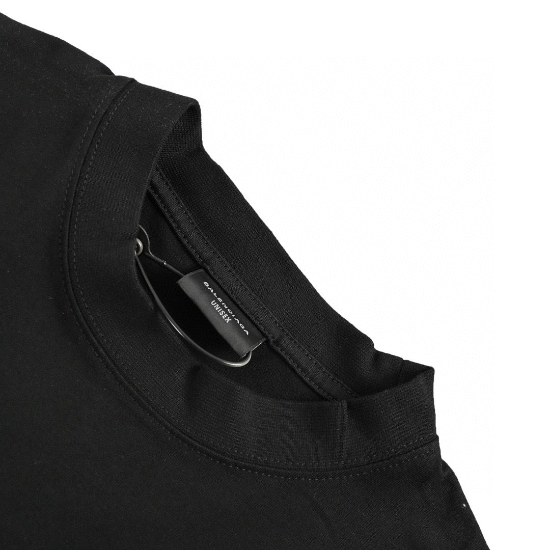 T-shirt Balenciaga à logo graphique (noir)