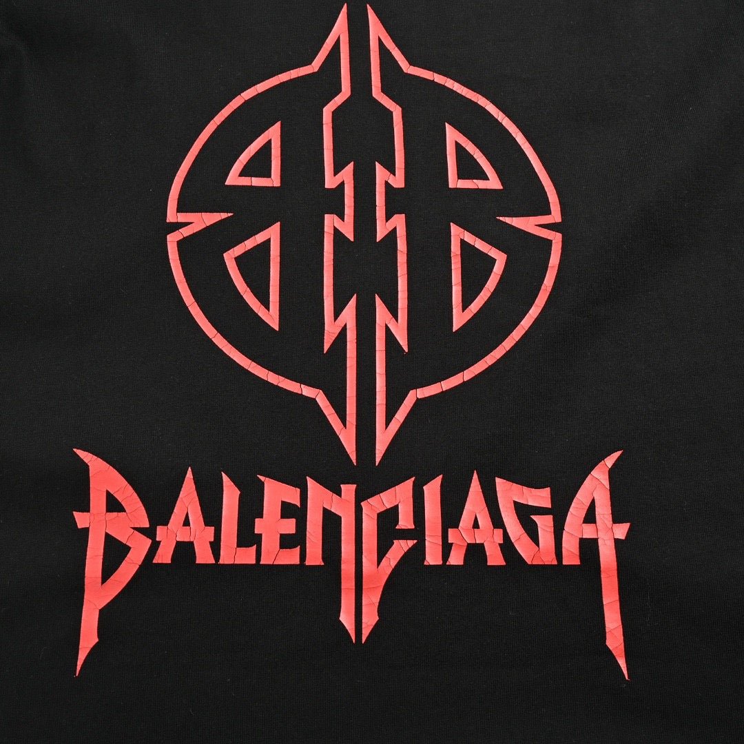 T-shirt Balenciaga à logo graphique (noir)
