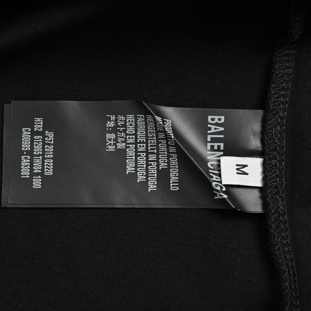 T-shirt Balenciaga à logo graphique (noir)