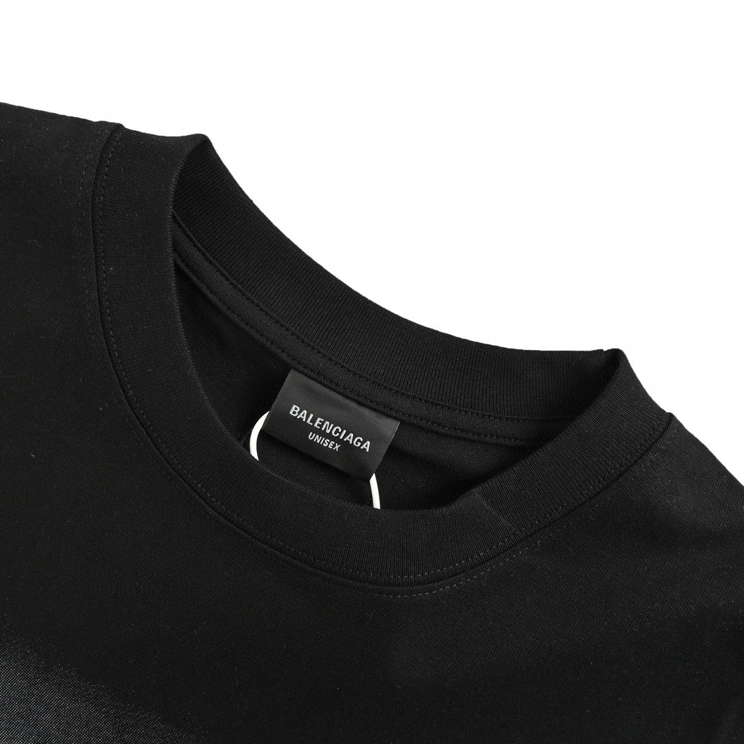 T-shirt Balenciaga à imprimé graphique (noir)