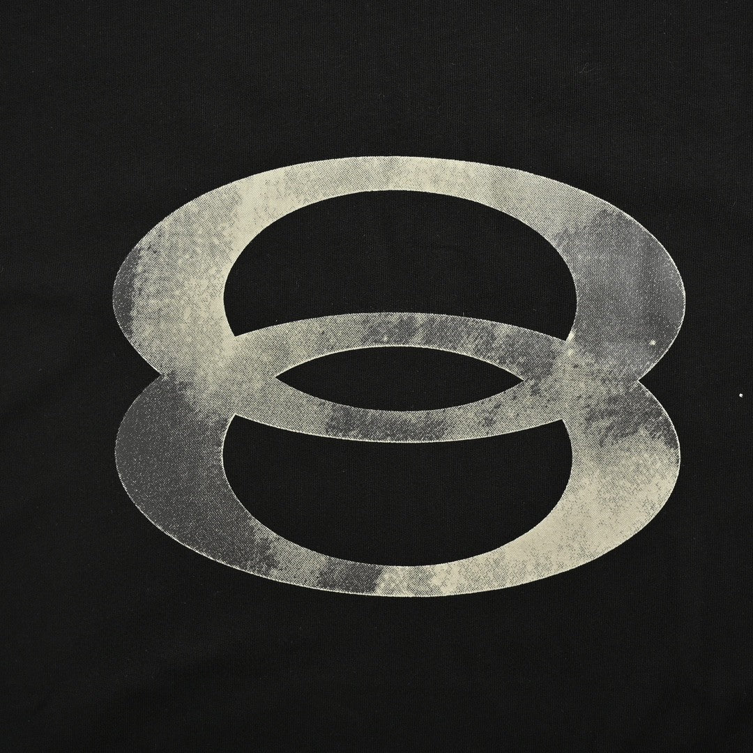 T-shirt Balenciaga gris à logo (noir)