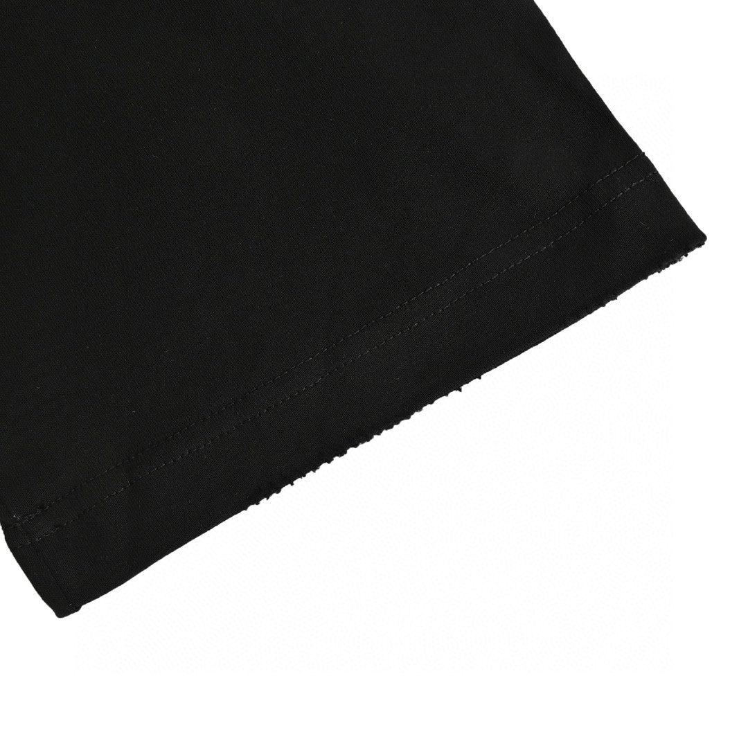 T-shirt Balenciaga gris à logo (noir)