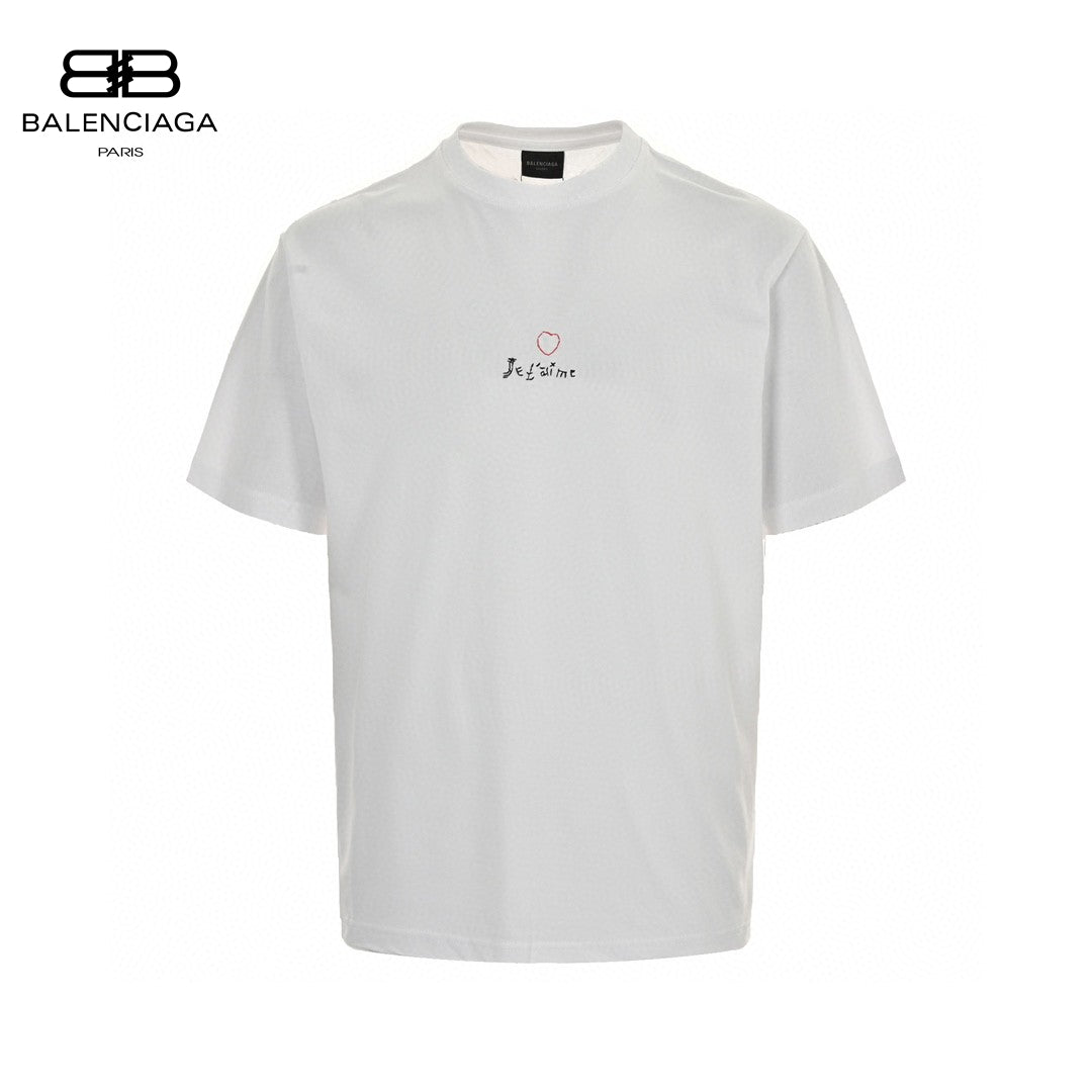 Balenciaga Je t'aime T-Shirt Blanc
