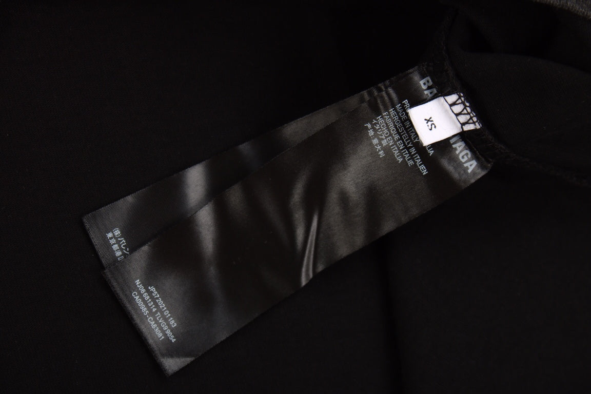 T-SHIRT NOIR À LOGO BALENCIAGA - Prime Reps