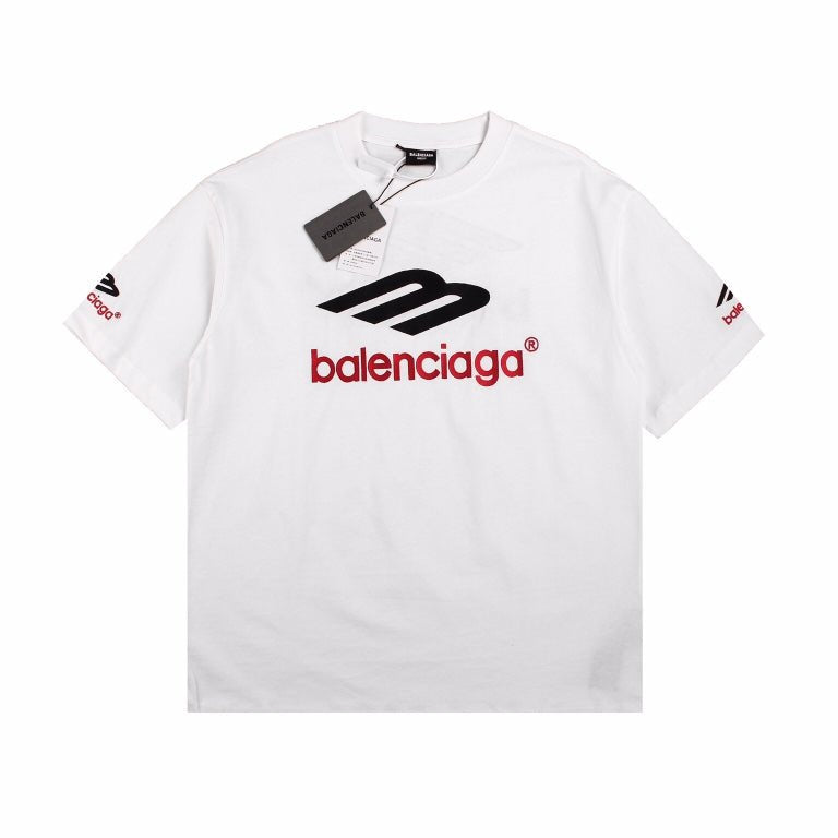 T-shirt blanc à logo Balenciaga