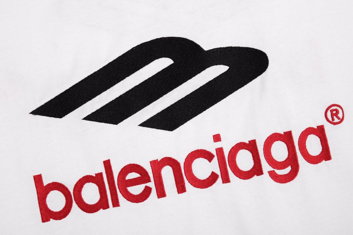 T-shirt blanc à logo Balenciaga