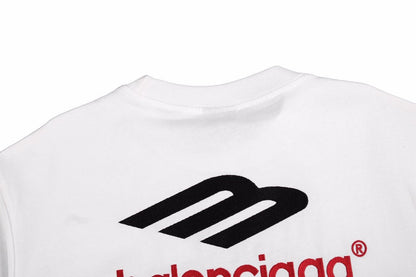 T-shirt blanc à logo Balenciaga