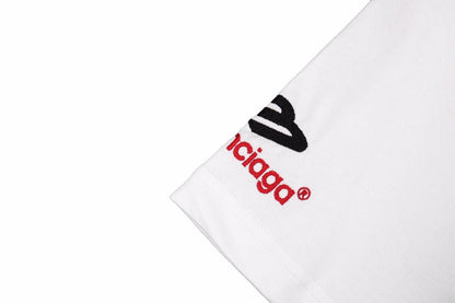 T-shirt blanc à logo Balenciaga