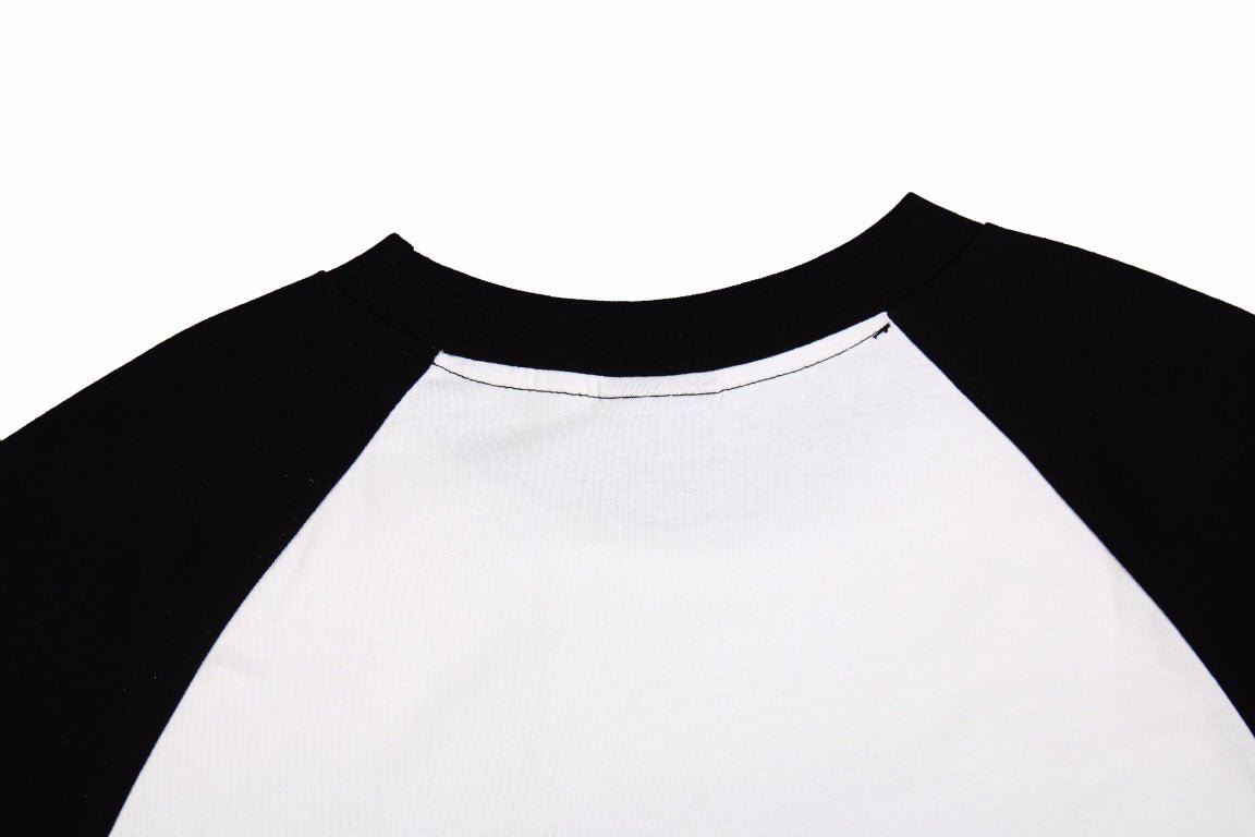 T-shirt Balenciaga imprimé logo noir et blanc