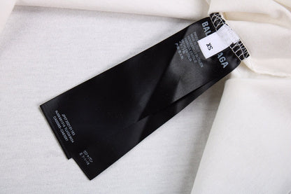 T-shirt Balenciaga imprimé logo noir et blanc