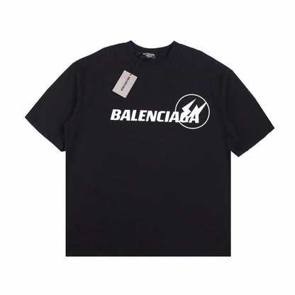T-SHIRT NOIR À LOGO BALENCIAGA