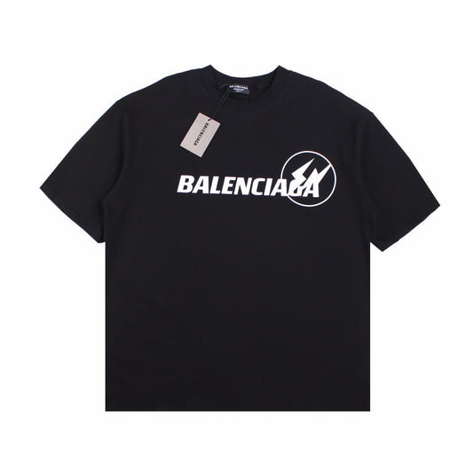 T-SHIRT NOIR À LOGO BALENCIAGA