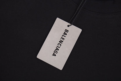 T-SHIRT NOIR À LOGO BALENCIAGA