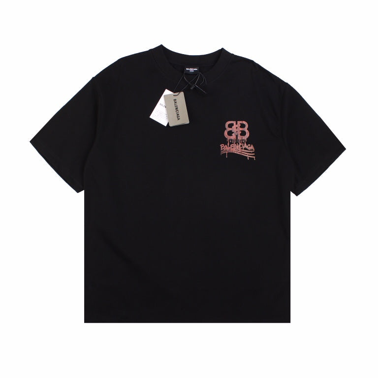T-SHIRT NOIR À LOGO BALENCIAGA