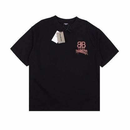 T-SHIRT NOIR À LOGO BALENCIAGA