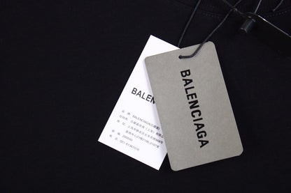 T-SHIRT NOIR À LOGO BALENCIAGA