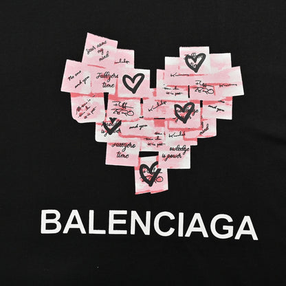 T-shirt Balenciaga Love Notes noir