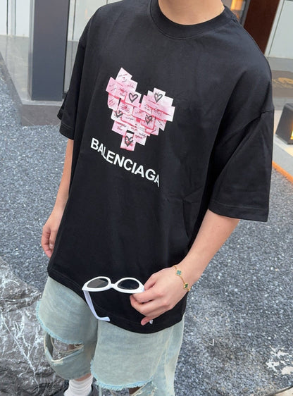 T-shirt Balenciaga Love Notes noir