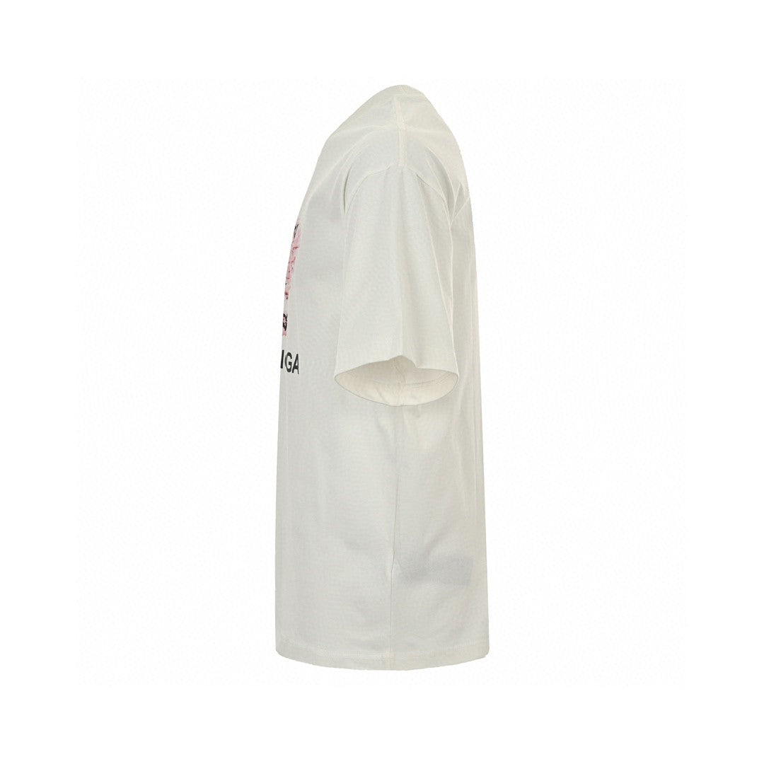 T-shirt Balenciaga Love Notes blanc