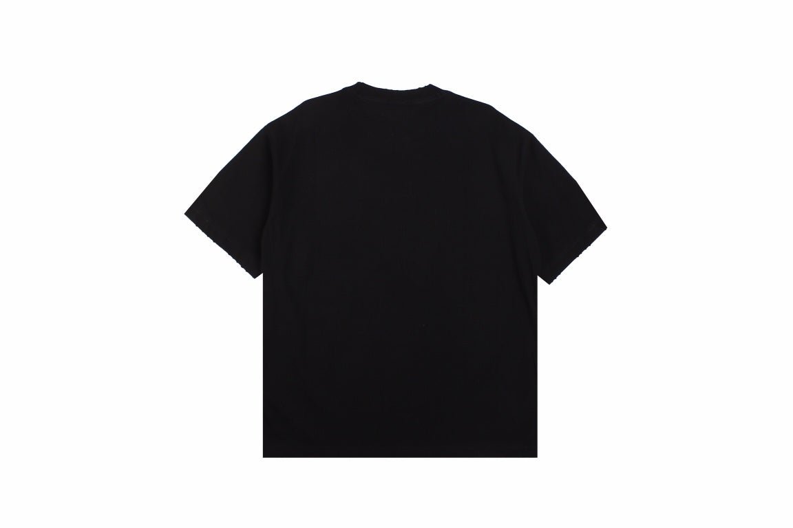 T-shirt Balenciaga à motif métallique noir