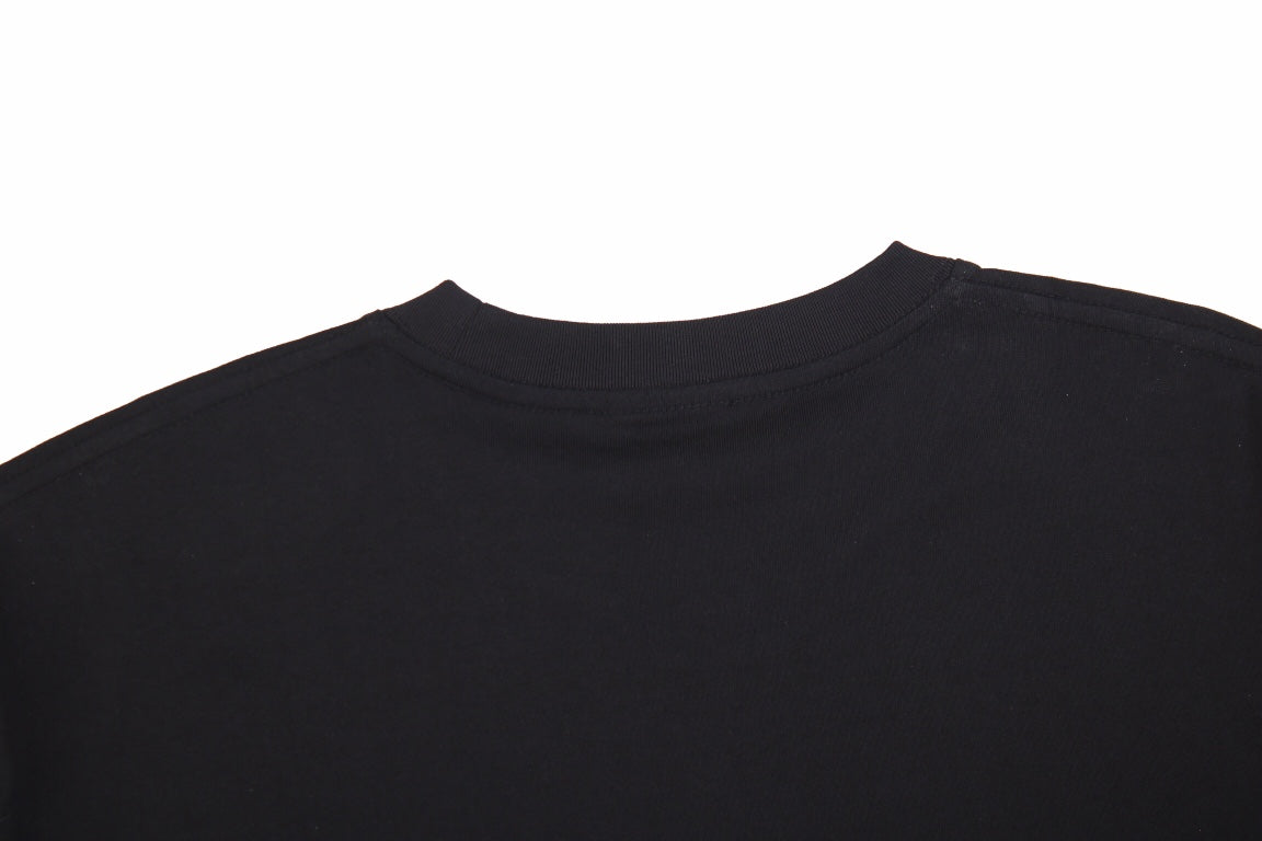 T-shirt Balenciaga minimaliste noir