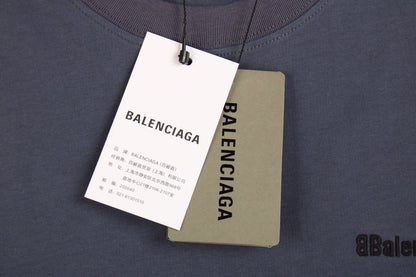 T-SHIRT MINIMALISTE BALENCIAGA BLEU