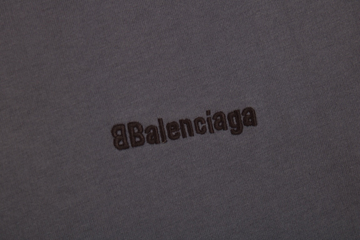 T-SHIRT MINIMALISTE BALENCIAGA BLEU