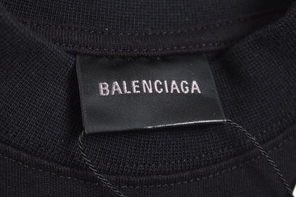 T-shirt Balenciaga multi-logos (noir)