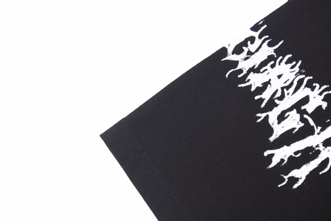 T-shirt Balenciaga multi-logos (noir)