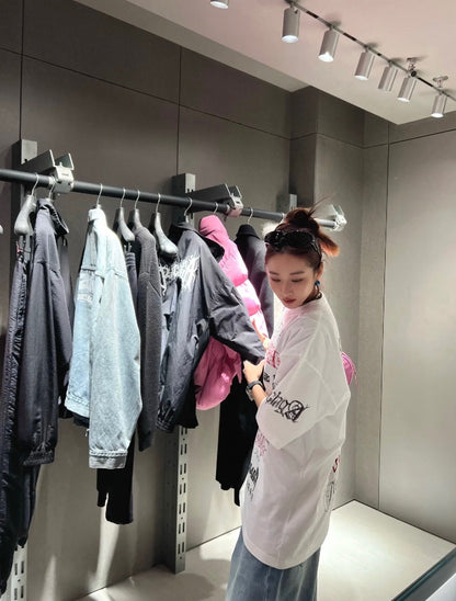 T-shirt Balenciaga Multi-Logo (Blanc)