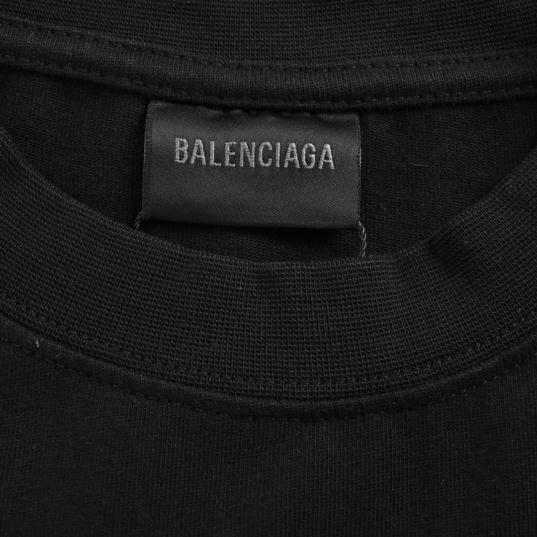T-shirt Balenciaga à logo graphique néon