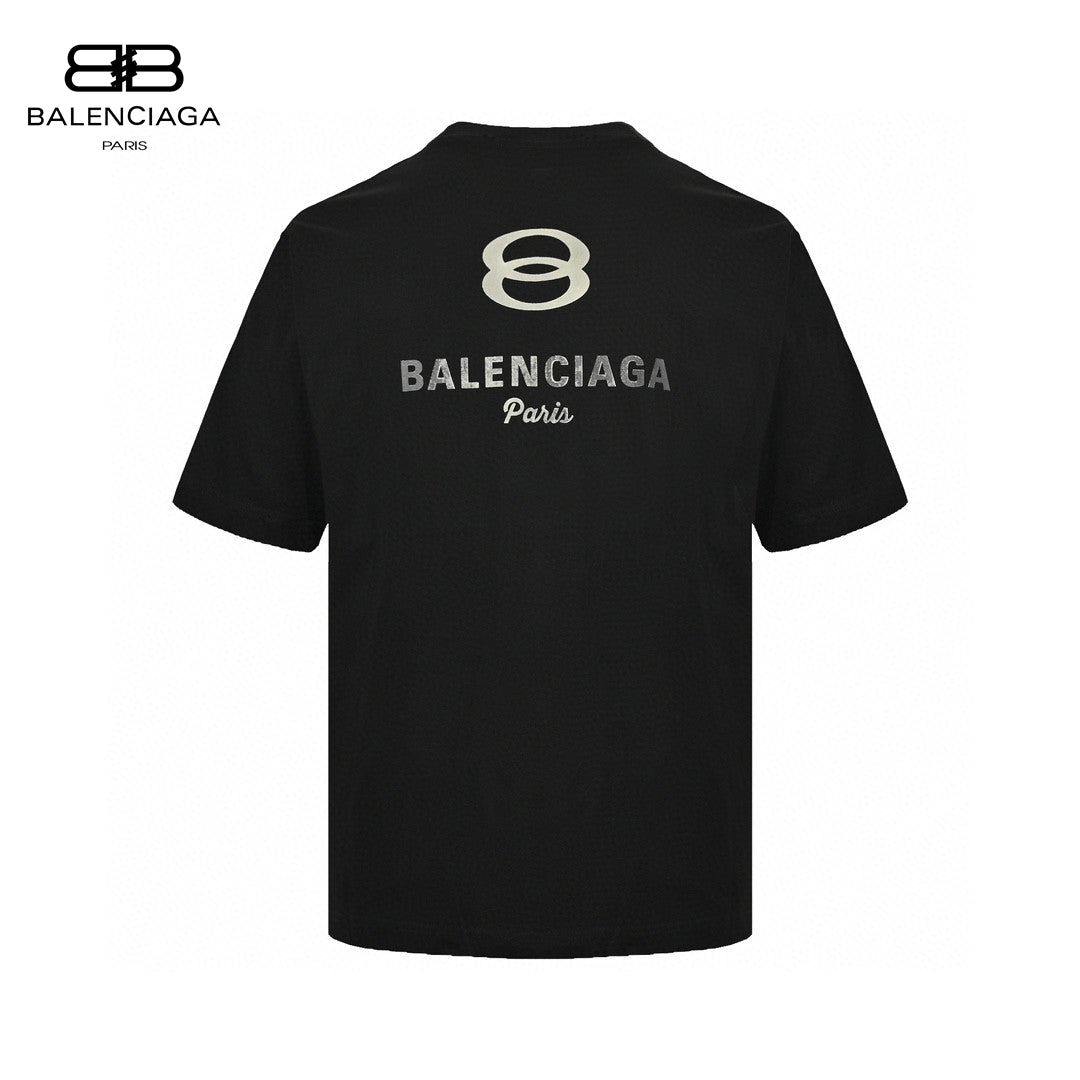 T-shirt oversize Balenciaga à logo « 8 » (noir)