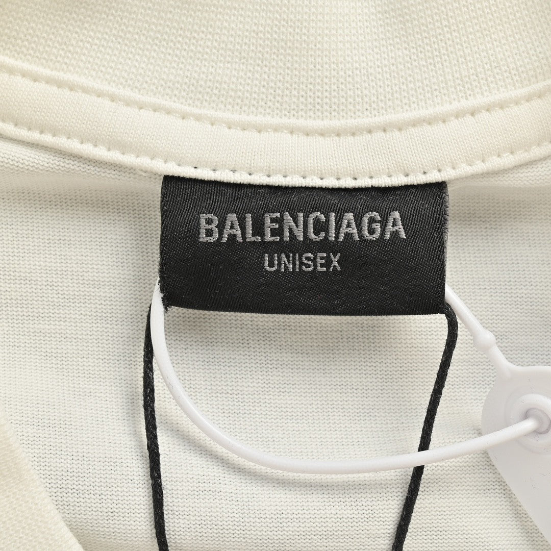 T-shirt oversize Balenciaga à logo « 8 » (blanc)