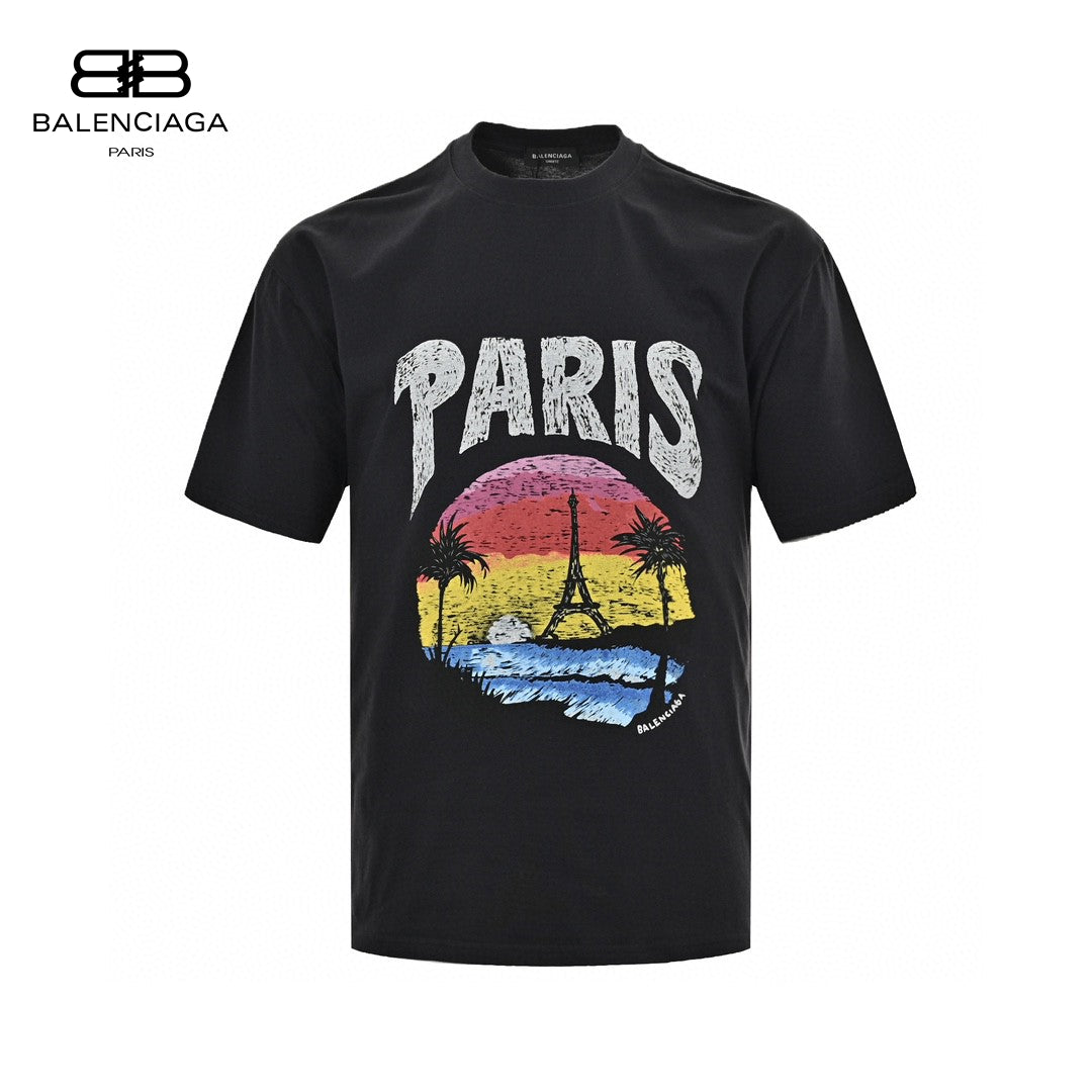 T-shirt graphique Balenciaga Paris