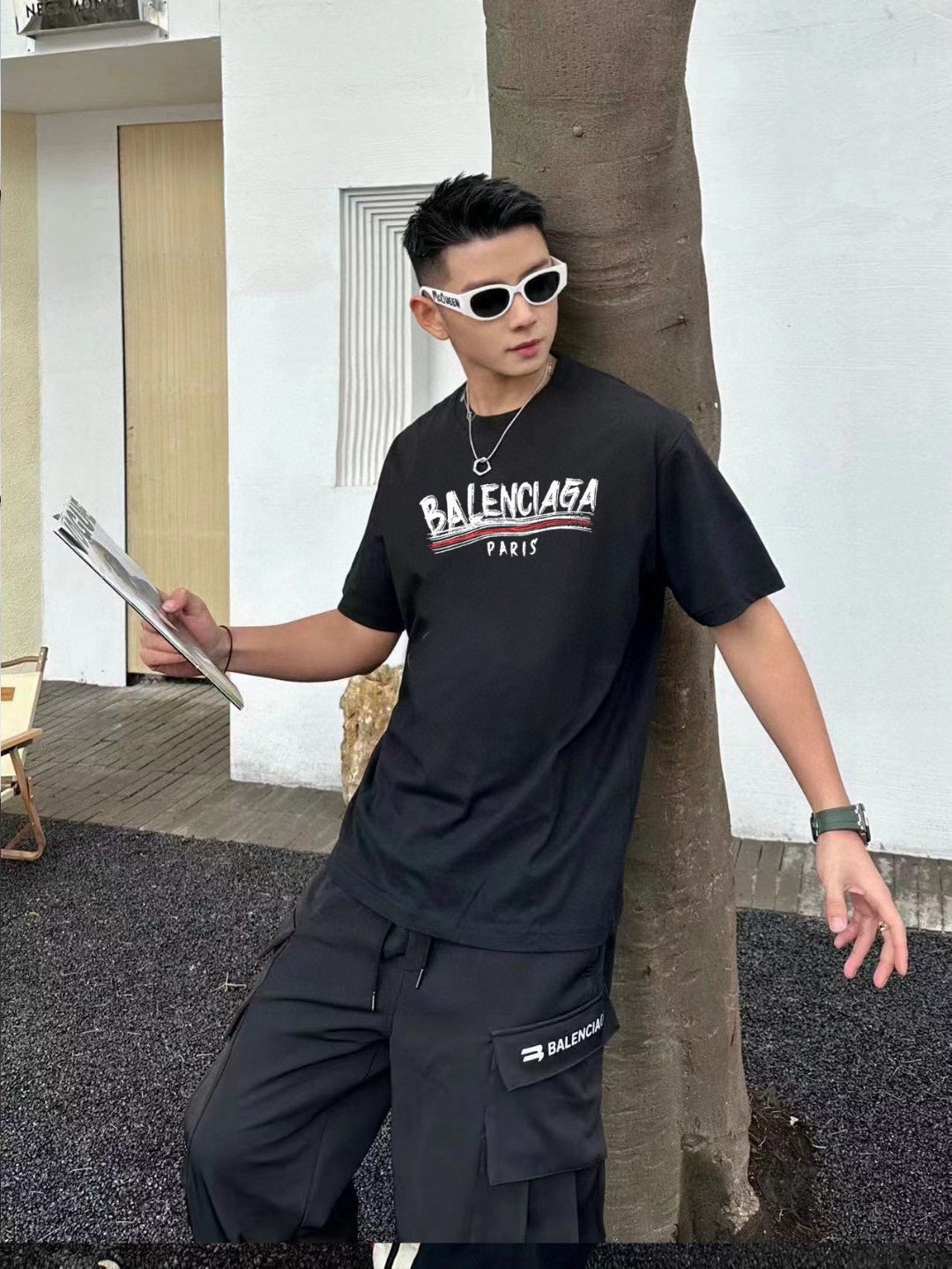 T-shirt Balenciaga Paris Logo