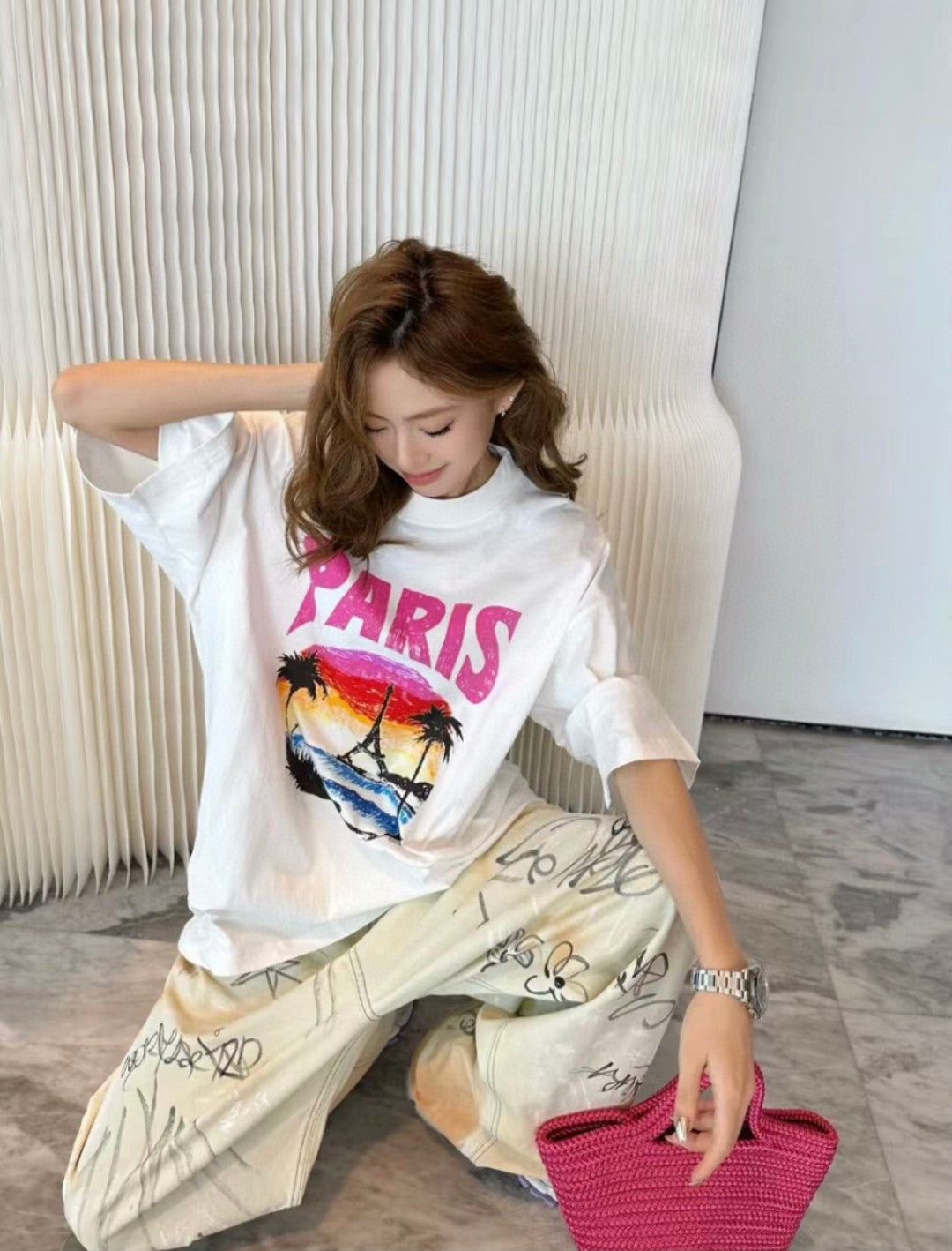 T-shirt Balenciaga Paris Sunset