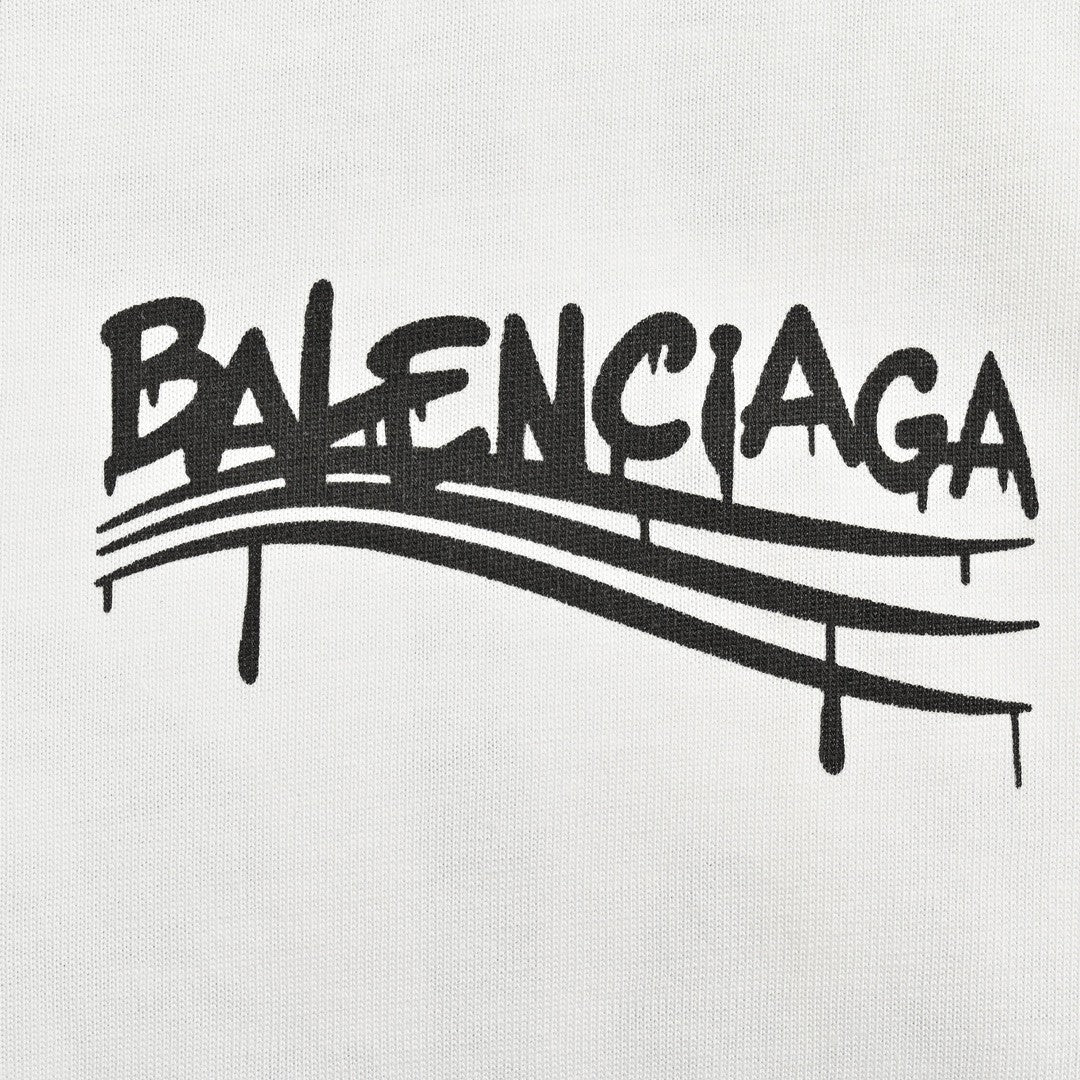 T-shirt Balenciaga Paris (blanc)