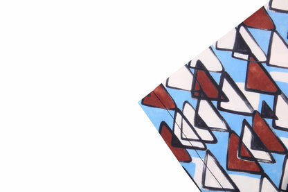 Chemise à manches courtes à motifs Balenciaga bleu et marron