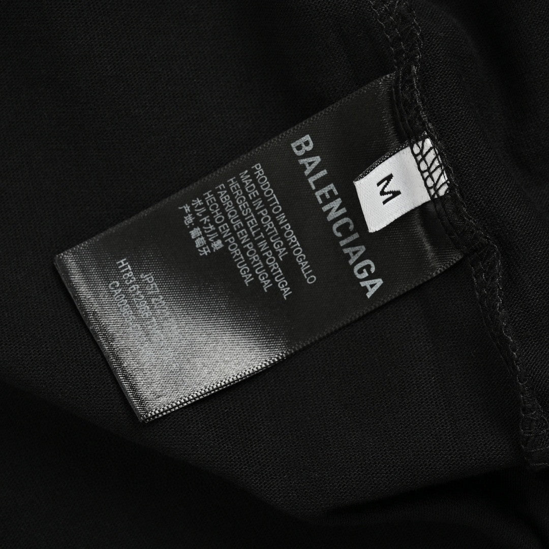 T-shirt noir Balenciaga Planet Earth
