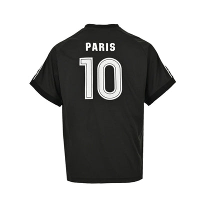 T-SHIRT NOIR AVEC LOGO DE FOOTBALL BALENCIAGA