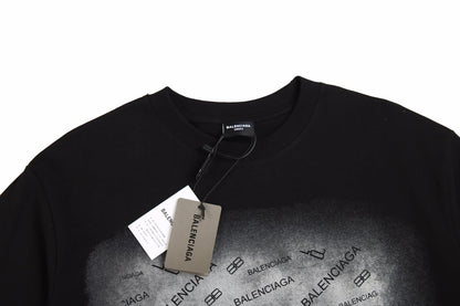 T-SHIRT BALENCIAGA SPRAY LOGO NOIR