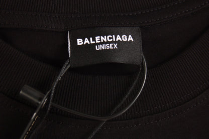 T-SHIRT BALENCIAGA SPRAY LOGO NOIR