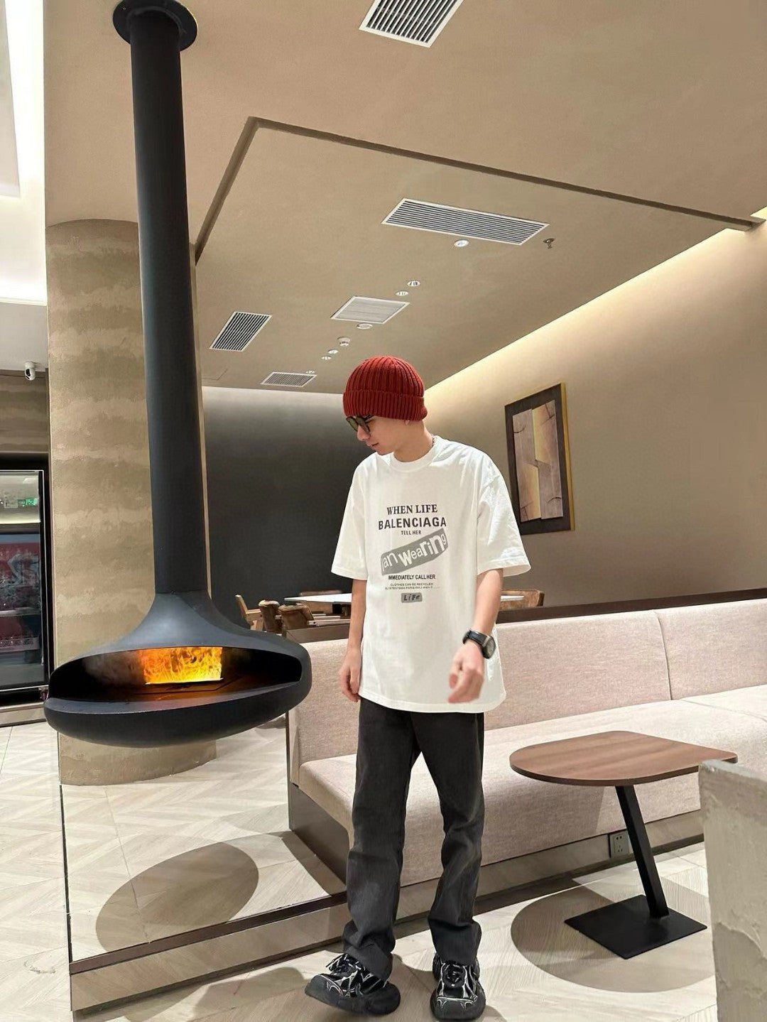 T-shirt Balenciaga - Logo au dos