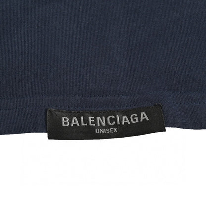 T-shirt Balenciaga - Logo bleu marine au dos
