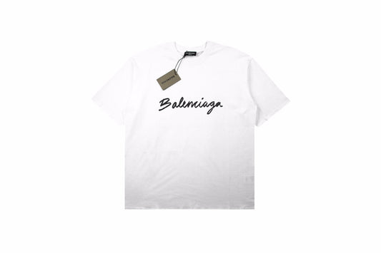 T-shirt Balenciaga avec logo en écriture cursive