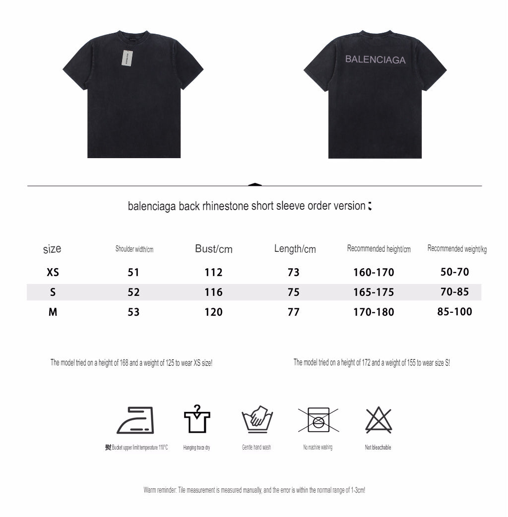 T-shirt Balenciaga à effet délavé