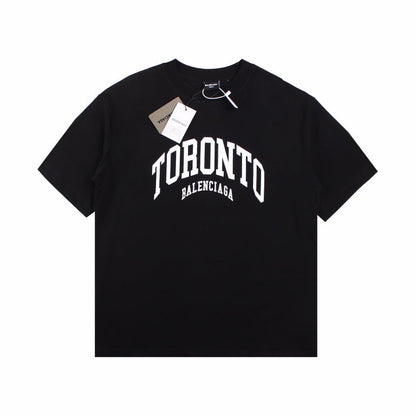 T-shirt noir Balenciaga Toronto avec logo